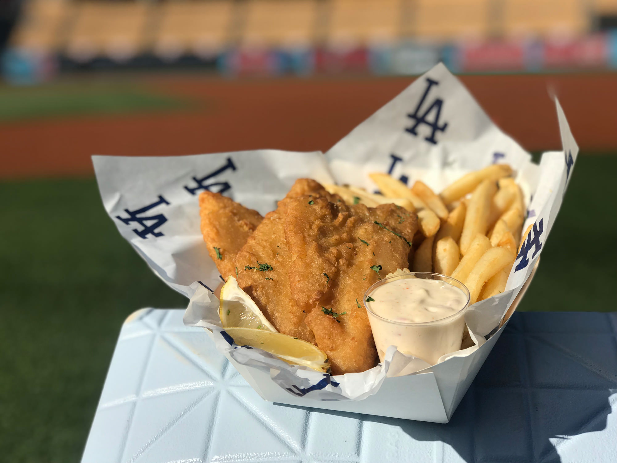 Fish and Chips at Dodger Stadium