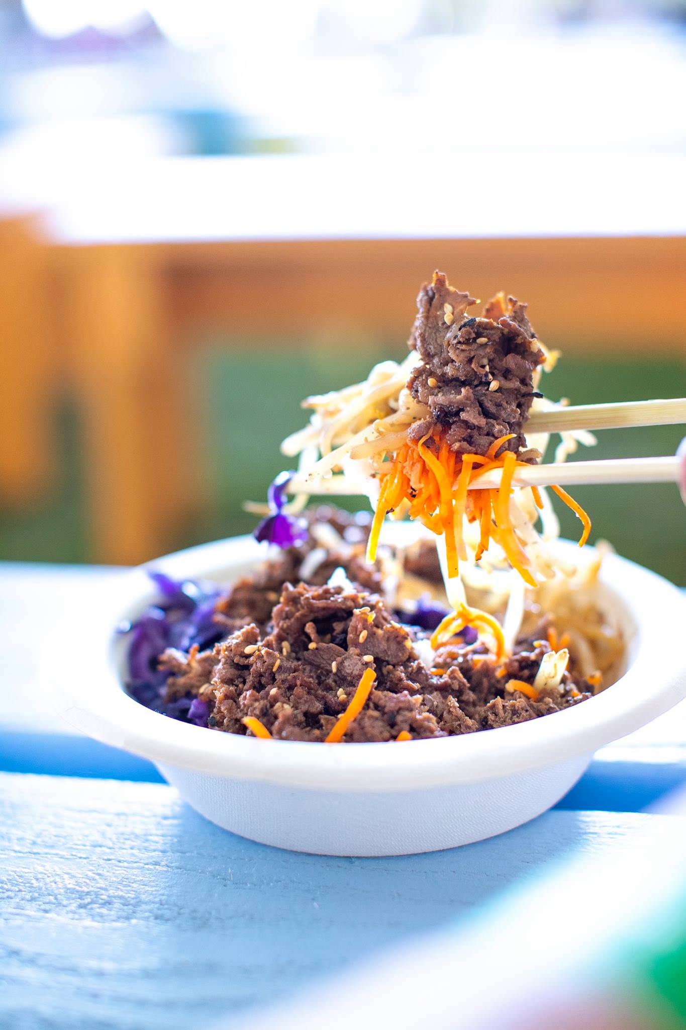Korean BBQ Rice Bowl with Beef—with Hanjip